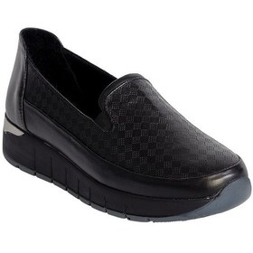 Resim Mammamia D24ya-3655 Kadın Deri Casual Ayakkabı Siyah Siyah Nubuk 