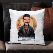 Resim Karikatürlü En Başarılı Erkek Astrolog Yastık 