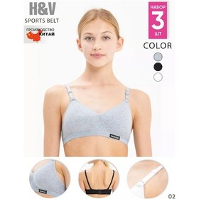 Resim Premıum Underwear Genç Kızlar İçin 3'lü Sütyen Seti 235310523 Siyah 