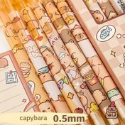 Resim 6 Parça Otomatik Kalem Seti, 0.5mm 3 Adet + 3 HB Yedek Uç, Geri Çekilebilir Tasarım | Akıcı Yazı ve Çizim, Şeffaf Plastik Gövde, Sevimli Hayvan Temalı, Okul ve Ofis Malzemeleri için İdeal, Sanat Çizimi 