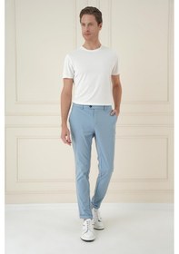 Resim Efor Comfort Fit Beli Lastikli Esnek Casual Havacı Mavi Pantolon P 1173 Mavi 