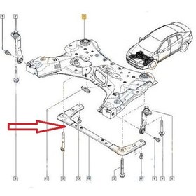 Resim Renault Scenıc 2 03/09 Motor Beşiği Ön Traversi Beşik - Oem Yedek Parça 