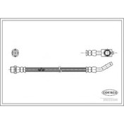 Resim CORTECO 19033598 Fren Hortumu Arka Audi A4 1.6 94- (222MM) (WF719236) 