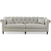 Resim Hanelmobilya Hanel Mobilya Soholex Chesterfield Chester Koltuk Bej Keten Kumaş 