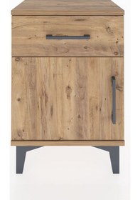 Resim Arges Komodin Tek Raflı Tek Kapaklı 44x30x64 Çam-çam Çam 