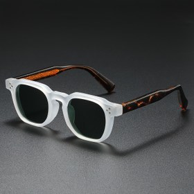 Resim 1 Çift Retro Kare Şekilli TR90 Çerçeveli, Yüksek Dayanıklı TAC Lensli ve Premium Dekoratif Gözlük Kılıfı Dahil Günlük Kullanıma Uygun Moda Gözlük 