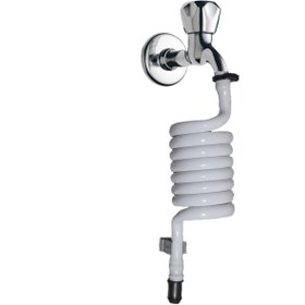 Resim PLASYAY Spiral Taharet Matik Hortum Kelepçeli Ve Duvara Sabitlemeli 110 Cm 