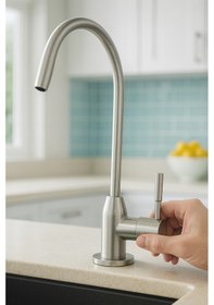 Resim Paslanmaz Aç Kapa Arıtma Musluğu Su Arıtma Cihazı Musluğu, Hijyenik Ve Dayanıklı 225 Gr 250 Gr 