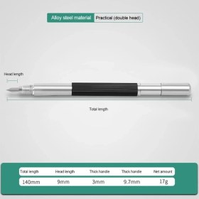 Resim Liyao Çift Kafa Alaşım Scriber Kalem Elmas Metal Inşaat Işaretleme Kalemi Çift Başlı Gravür Araçları Seramik Işaretleyici Kiremit Cam Şişe Kesici (Yurt Dışından) 