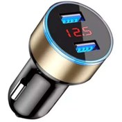 Resim HERŞEY FIRSAT Oto Telefon Şarj Cihazı 2li Usb-gold 
