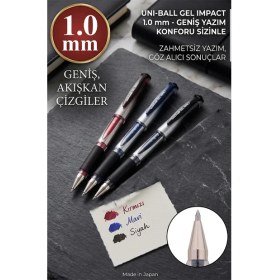 Resim Artlantis Imza Kalemi 1 Adet Uniball Gel Impact 1.0 mm Roller Pilot Kalem UM-153S Roller Uçlu Likit Mürekkepli Pilot Kalem 