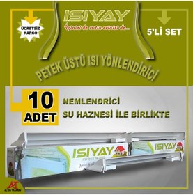 Resim 5 Adet Isıyay Petek Üstü Isı Yönlendirici 75-140 CM Isıfan 