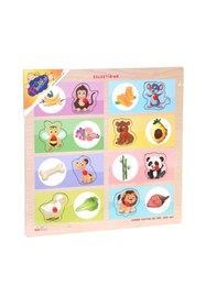 Resim NW NessiWorld ONY-360-361 Onyıl, Ahşap Tutmalı Eşleştirme - Hangi Hayvan Ne Yer/Bay Her Telden/ Bay Her Telden 