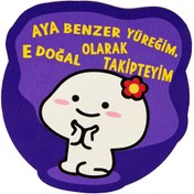 Resim Palto Tasarım Dekoratif Motto Ahşap Bardak Altlığı - Asorti 