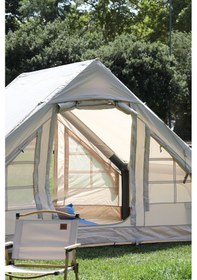 Resim SHUFA Otomatik Şişme Çadır 4 Mevsim 6 m2 Bej Renk (şeffaf pencere yok) 