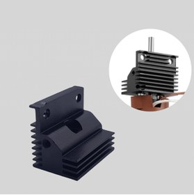 Resim Hobi Mekatronik Creality K1C-K1-K1 Max Alüminyum Soğutucu Blok Heatsink-Unicorn Nozzle Uyumlu Yeni Versiyon-Siyah 