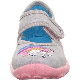 Resim Superfit Bonny Kız Çocuk Ev Kreş Ayakkabısı Unicorn - Gri 800282-2010 Gri 