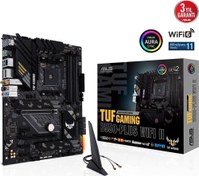 Resim TUF GAMING B550-PLUS WIFI II DDR4 HDMI-DP PCIE 16X v4.0 AM4 ATX Asus