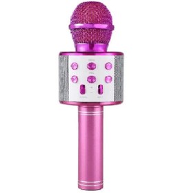 Resim FİOPLUS Karaoke Bluetooth Mikrofon Hoparlörlü Usb Flash Destekli Ws-858 