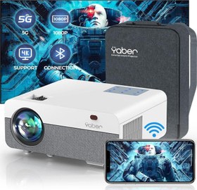 Resim Pro Y9 5G WiFi Bluetooth Projektör, 15000LM 450 ANSI 1080P 