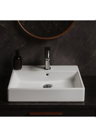 Resim Turavit Vega Dikdötgen Beyaz Delikli Lavabo 80x45 Cm Vg0080 Diğer 