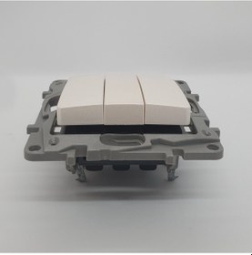 Resim Legrand 767903 Salbei Inci Beyazı Üçlü Anahtar 