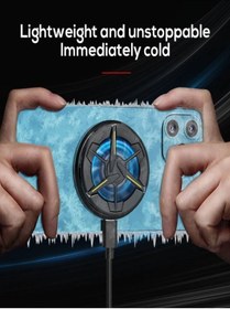 Resim Memo CX01 Telefon Soğutucu Fan Aliminyum Destekli Soğutucu Radiator Mıknatıslı 