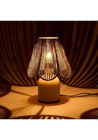 Resim Lighting Retro Abajur - Kahverengi / Beyaz Çok Renkli 