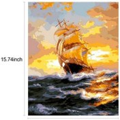 Resim Novahub 12 Adet Yağlıboya Seti 16 Kendin Yap Tuval Resim, Gün Batımı Desen, Yetişkin Ve Çocuklar İçin El Sanatları, Ev Dekoru 