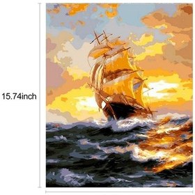 Resim Novahub 12 Adet Yağlıboya Seti 16 Kendin Yap Tuval Resim, Gün Batımı Desen, Yetişkin Ve Çocuklar İçin El Sanatları, Ev Dekoru 