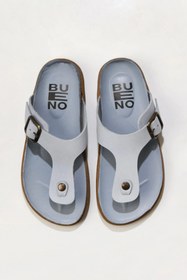 Resim Bueno Shoes Mavi Nubuk Kadın Parmak Arası Terlik 01ws11002 