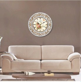 Resim Family Ev Okul Işyeri Resepsiyon Işlemeli Çerçeve Duvar Saati Çok Renkli 