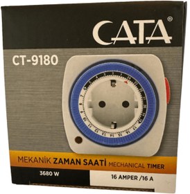 Resim Cata CT-9180 3680W 16 Amper Mekanik Zaman Saati (4 Adet) 