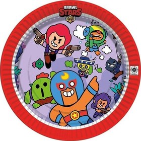 Resim Lsb5356 Brawl Stars. 8 Adet Tabak 23 Cm 