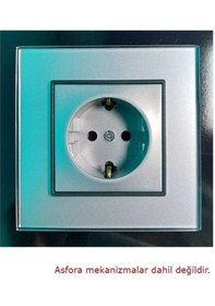 Resim Asfir Schneider Asfora Serisi Pleksiglas Parlak Gümüş Tekli Çerçeve Apg401-71 Modeli 