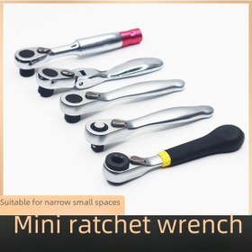 Resim Besthome1 1/4 Mini Tornavida, 72 Dişli, Dar Boşluklar İçin, Çift Uçlu, Karbon Çelik, Yüksek Kalite 