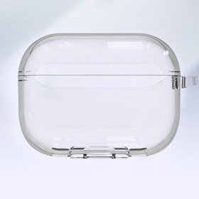 Resim GPACK Airpods Pro 2 uyumlu Kulaklık Kılıfı Şeffaf Sert Silikon Kancalı SF15 Renksiz 