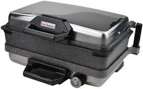 Resim Turbo Granit Grill (INOX) Granit Pan Dahil -Bazlama Lahmacun Pizza Izgara Tost Makinesi 