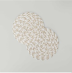 Resim Linens Jaxy 2'li 38 Cm Amerikan Servisi Beyaz-gold Beyaz 