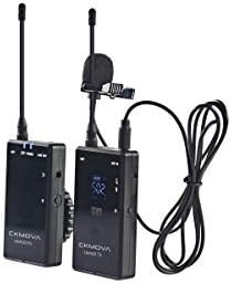 Resim CKMOVA UM100 Kit-1 Ultra Kompakt 3.5mm Çıkışlı UHF Kablosuz Yaka Mikrofon Seti 