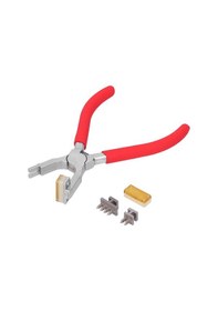 Resim Deri Delme Pensesi Yüksek Karbon Çelik Kendin Yap Kılavuzu Eşkenar Dörtgen Delgeç El Aletleri 