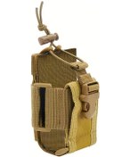 Resim Elmpaly Kahverengi Taktiksel Radyo Kılıfı - Ayarlanabilir Dayanıklı Polyester Çok Amaçlı Haki 