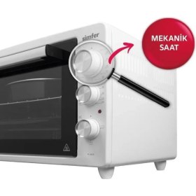 Resim Simfer 7062 Beyaz 70 Lt Turbo Fan Piliç Çevirme Mini/midi Fırın - Multi Fonksiyon, Yoğurt Yapma, Buz Çözme & Çift Cam 