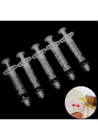 Resim Zcjb Sıvı Tutkal Yağ Mürekkebi İçin İğne İpuçları Olmadan 5 Adet 5 Ml Plastik Endüstriyel Şırınga-71700 