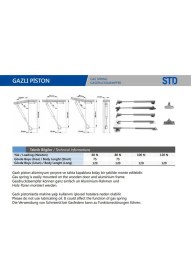 Resim Std Yavaş Kapanan Gazlı Piston 80 N 