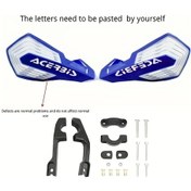 Resim Hightower Ktm Yamaha Honda Exc Crf Universal Mavi Beyaz Motosiklet El Koruyucu 360 Dönebilir Kaymaz Tasarım 