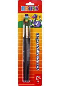 Resim Brons 3 Lü Sulu Boya Fırça Seti 3/7/11 Br-673 