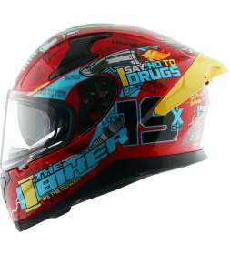 Resim Axor Apex Full Face Kapalı Kask Blue Red 