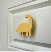 Resim Pomerol Sarı Dino 3 Dolap Kulpu -çocuk Odası, Mutfak Ve Banyo İçin Modern, Sevimli Ve Dayanıklı Mobilya Kulp 