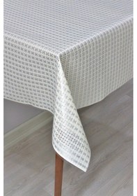 Resim Pvc Şeffaf Kaplama Silinebilir Masa Örtüsü Hasır-476 Gri 
